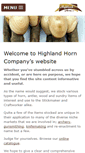 Mobile Screenshot of highlandhorn.com
