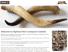 Tablet Screenshot of highlandhorn.com